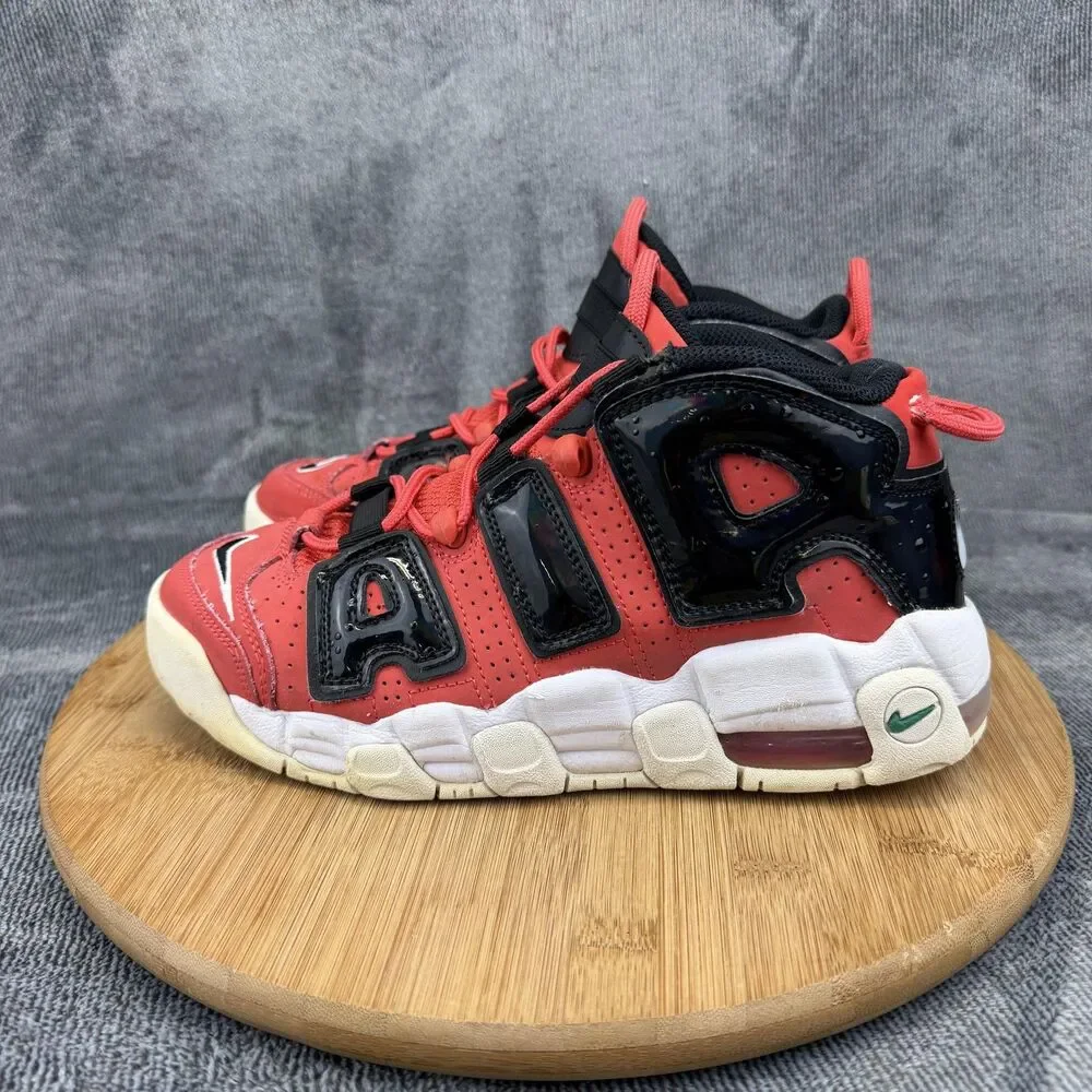 Nike Air More Uptempo 96 Shoes Boys Size 6Y Red Black Basketball DV2205-600